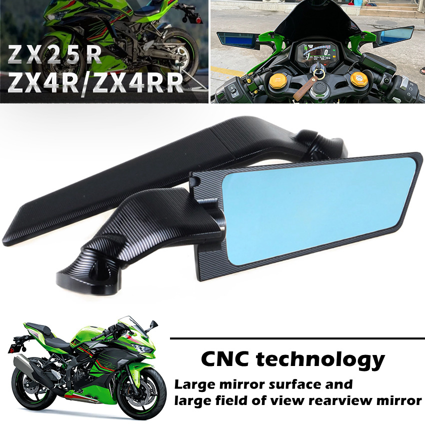 Mirror Extender Bar - Für KAWASAKI ZX4RR/ZX25R/ZX6R/ZX10R/NINJA400/ NINJA500 CNC Aluminium