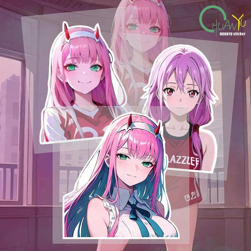 Motorcycle Gear Equipment - Kreative JDM Japanische Anime Rosa Mädchen