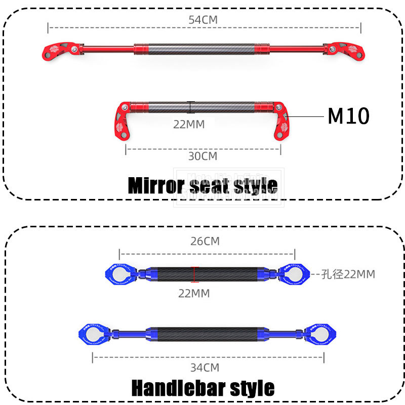 Universeller Motorrad-Kohlefas – Mirror Extender Bar Bewertung und Preis